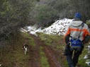 some snow on the trail