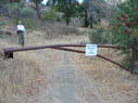 gate at trailhead