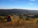 view of the Capay Valley from the ridge