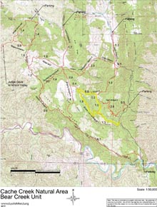 cache creek natural area map
