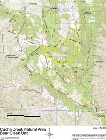 map with highlights